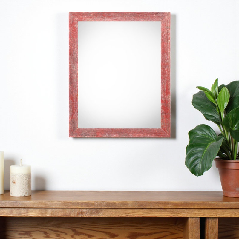 Cadre photo simple Bianca-Maria, 12 po x 16 po, Rouge rustique