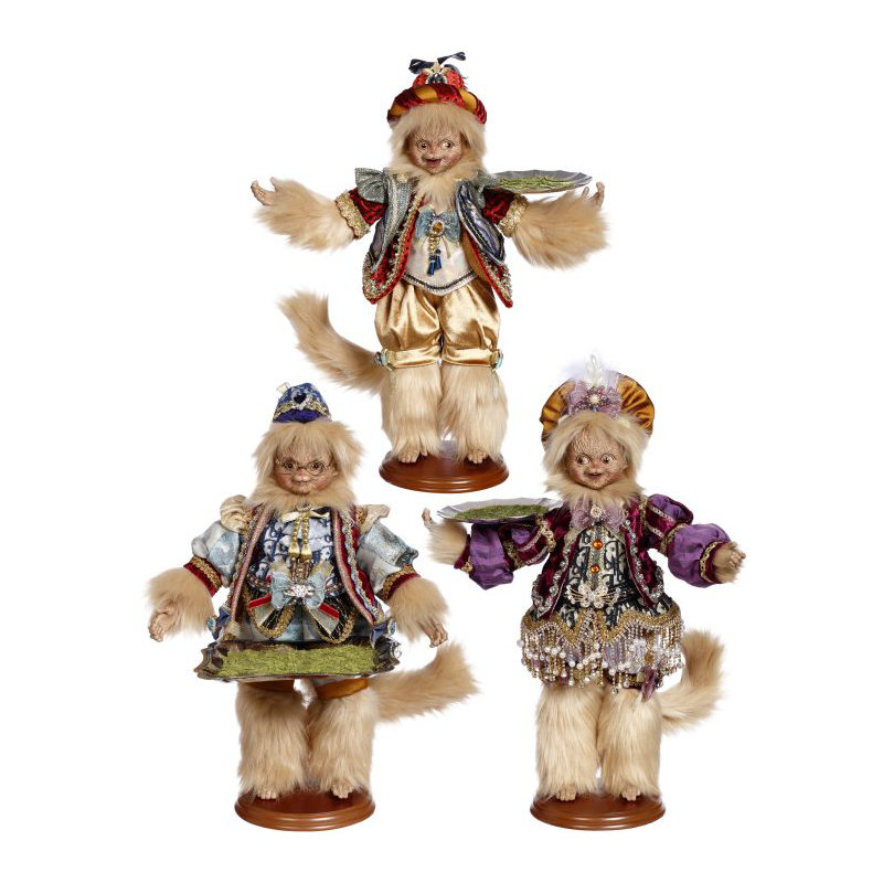 Ensemble de 3 figurines et objets de collection Monkey