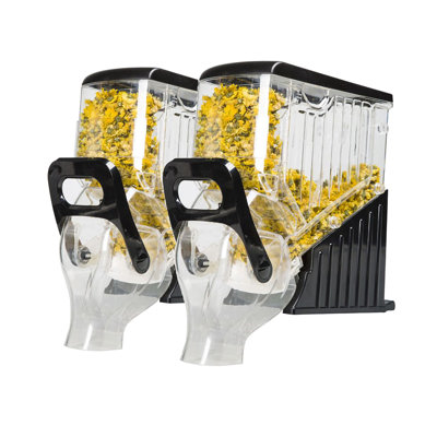 FixtureDisplays® 2.1 Gallon Gravity Bin Food Dispenser Cereal Dispenser Candy Dispenser 16928-2PK