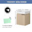 Ensemble de meuble-lavabo simple Mordern, ensemble de meuble-lavabo simple 18 po avec lavabo, ensemble d'armoire murale brune, meuble-lavabo flottant de 18 po pour les petits espaces