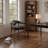 Upholstered Dining Chair Barrel Armchair With Wood Frame Side Chair-118606640