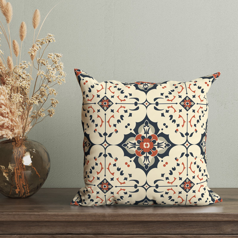 Housse de coussin décoratif Sana Eastern Elegance, H 22 po x l 22 po