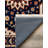 Madeline Collection Digital Print Cotton-Polyester Black Brown Beige Moroccan Rug-1338077683