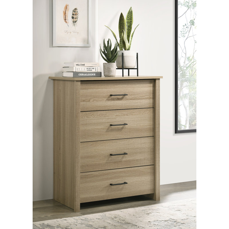 Camala 4-Drawer Chest, Summer Oak