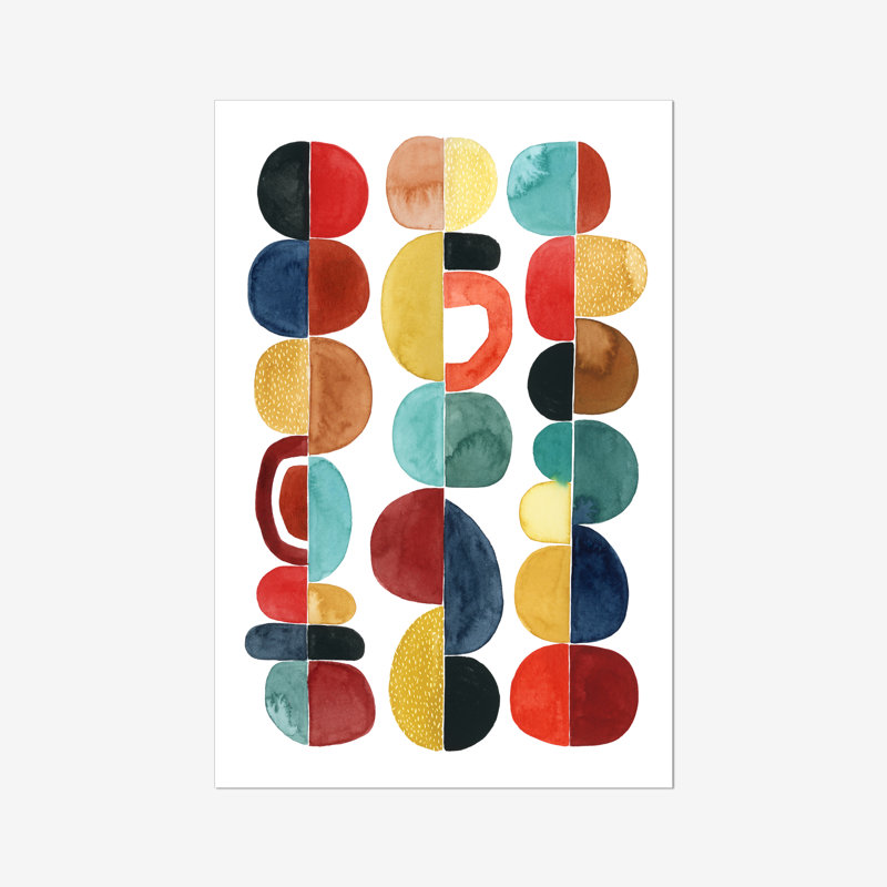 Midcentury Sunrise II by Grace Popp - Painting, Paper Print, 46cm H x 30cm W