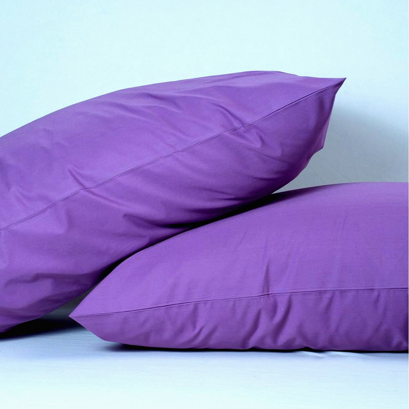 Lux Percale Pillowcase Set - 100% Cotton - Envelope Closure - Luxury Bedding - Breathable Soft Pillow Cover - Pack of 2