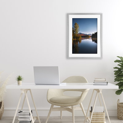 Autumn Morning Wilderness Framed Print Under Glass, design by Jonathan Zaharek