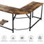 L-Shaped Metal Base Writing Desk-1425297131