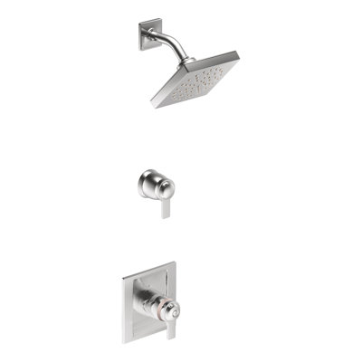 Garniture de robinet de douche 90 degrés Exact Temp avec poignée levier