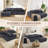  108" Boneless Couch, Cloud Sectional Couch with L-Shape Chaise, Modular Sectional Sofa with Deep Seat, Upholstered Couch for Living Room Bedroom, No Assembly Required (Left Facing Chaise)-2031950236