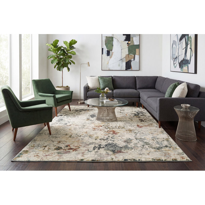 Maurin Abstract Indoor Rug, Rectangle 2' x 3'11"