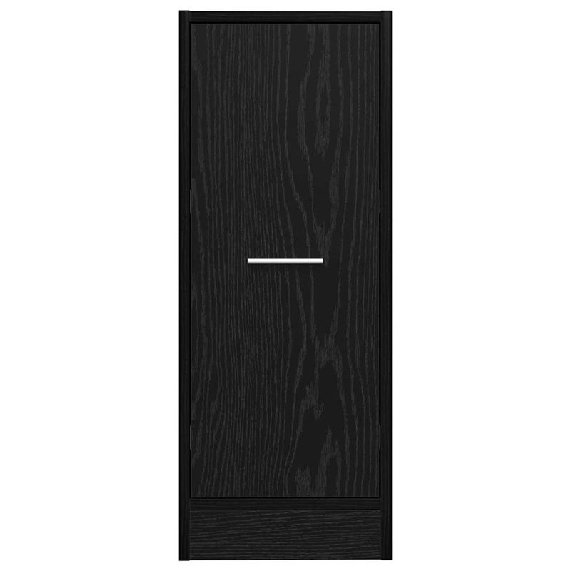 Apothecary Cabinet Black Oak Engineered Wood, 77.5cm H x 41cm W x 30cm D