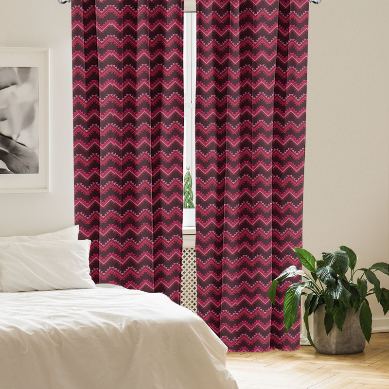 Rideaux 4 panneaux East Urban Home