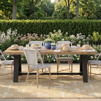 Beardall 95" Teak Patio Dining Table