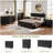 55" Wave Fluted 6-Drawer Dresser with Anti-Tip Device, Wood Chest Storage with Metal Legs-1764089350
