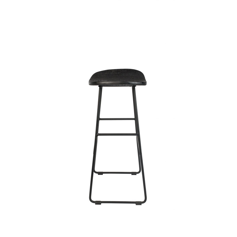 Tangle Solid Wood Counter & Bar Stool, Black, Bar Stool (30" Seat Height)