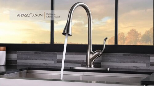 APPASO 3.5 inches Kitchen Sink Drain Strainer Brushed Nickel