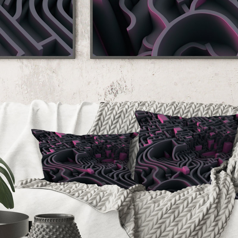 Coussin Futuristic Labyrinth