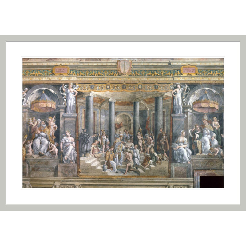 «Baptism of Constantine» par Raphael, impression giclée sur cadre, H 29,56 po x l 41,5 po