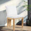 Ensemble de 2 chaises de salle à manger confort de style moderne en bois Boucle pour la cuisine
