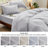  Bedsure Duvet Cover Queen Size with Fitted Sheet - 4 Pieces Prewashed Cotton-Like Extra Soft Bedding Set-109972610-106246520