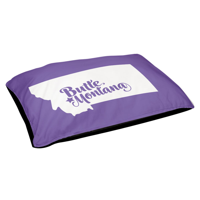 Coussin stylisé montana Butte, Moyen (L 30 po x l 40 po), Mauve