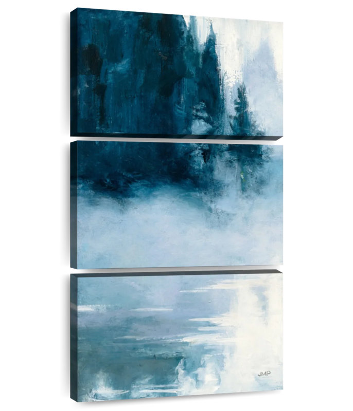 Misty Boundary Waters II, 32" H x 15" W