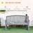 Outsunny 56 Wooden Garden Bench with Armrests and Backrest-523062517
