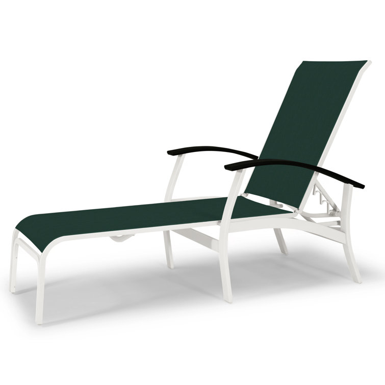 Askar Outdoor Rust-Resistant Metal Chaise Lounge