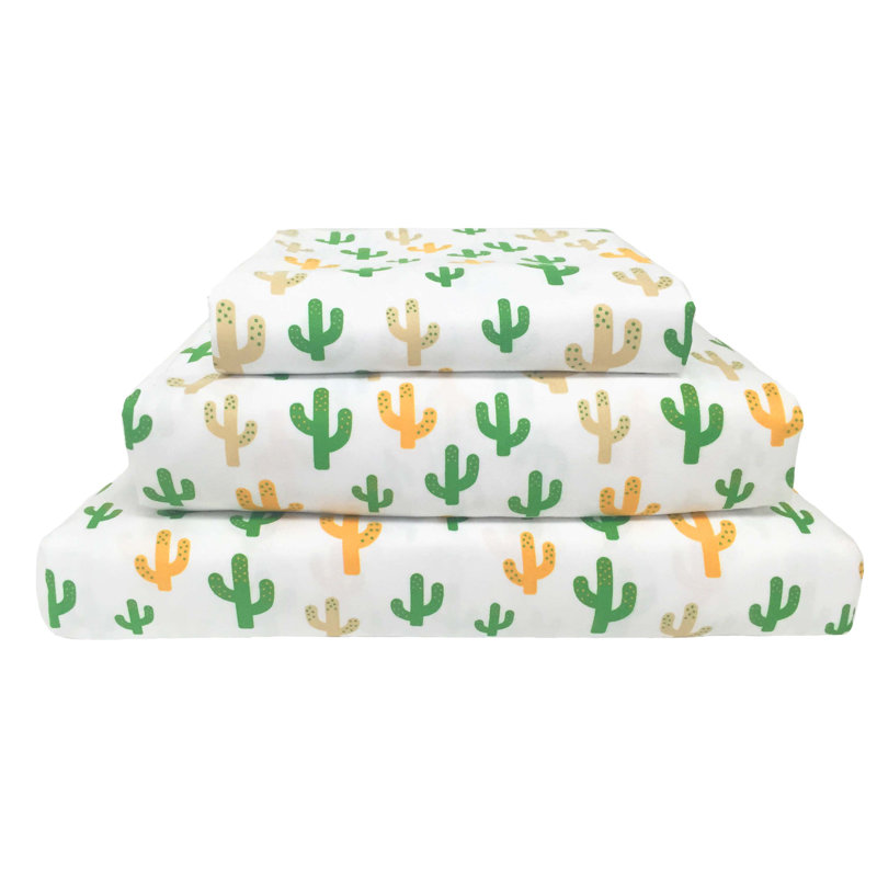 Ensemble de draps 3 pièces Wild West, Ensemble de draps pour lit double