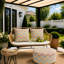 Repose-pieds d'extérieur gonflable de 21 x 21 x 9 pouces, résistant à la décoloration et repose-pieds de patio portatif avec poignée de transport pour le jardin, le camping et l'intérieur-134064596