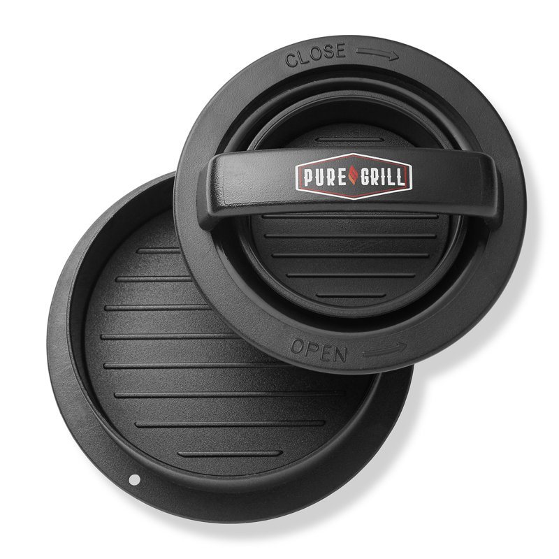 Pure Grill Plastic Manual Burger Maker