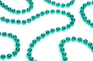 Guirlande de Noël brillante à perles métalliques