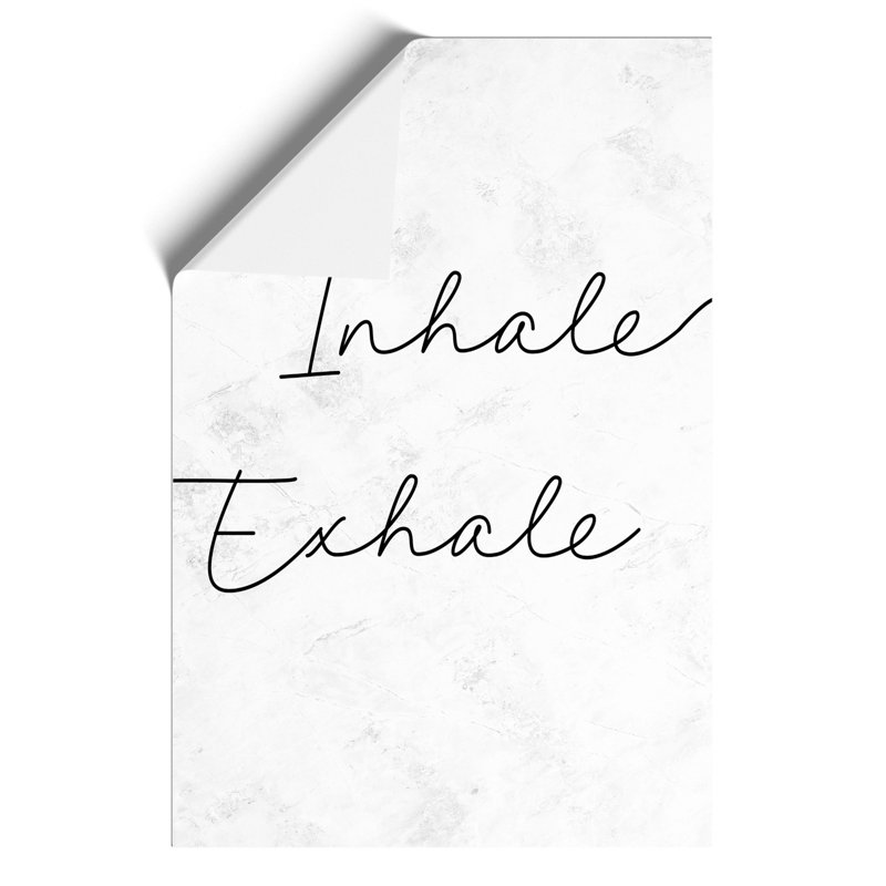 Inhale Exhale - Frameless Print, 84cm H x 59cm W x 0.1cm D