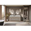 Ensemble de meuble-lavabo double 72 po avec plateau en marbre Chambery-94811320-94811308