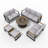 9 - Person Patio Conversation Set with Cushions-726713914