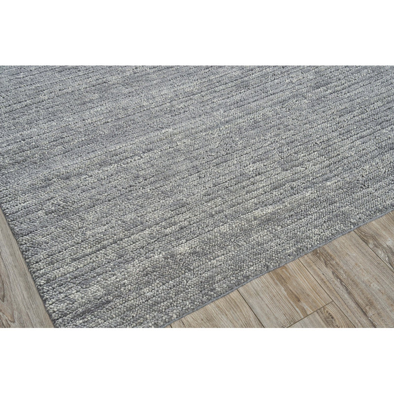 Urth Wool Area Rug in Gray, Rectangle 2' x 3'