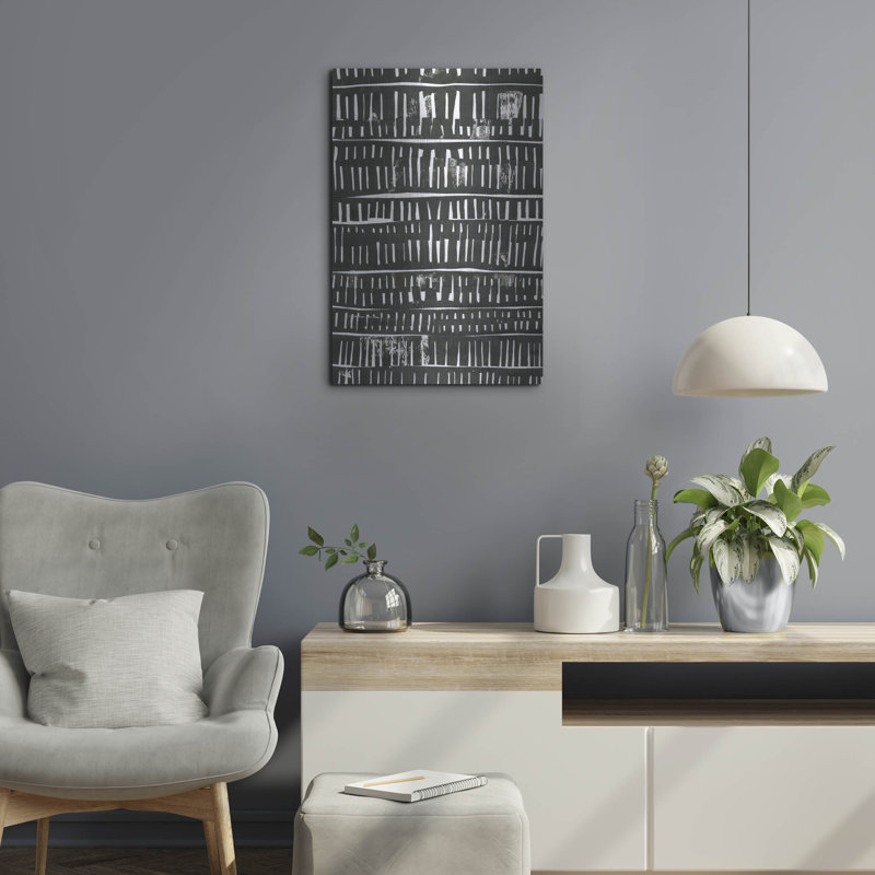 «Black Collage» par Morioke, Wrought Studio ™, art mural en métal, H 24 po x l 16 po