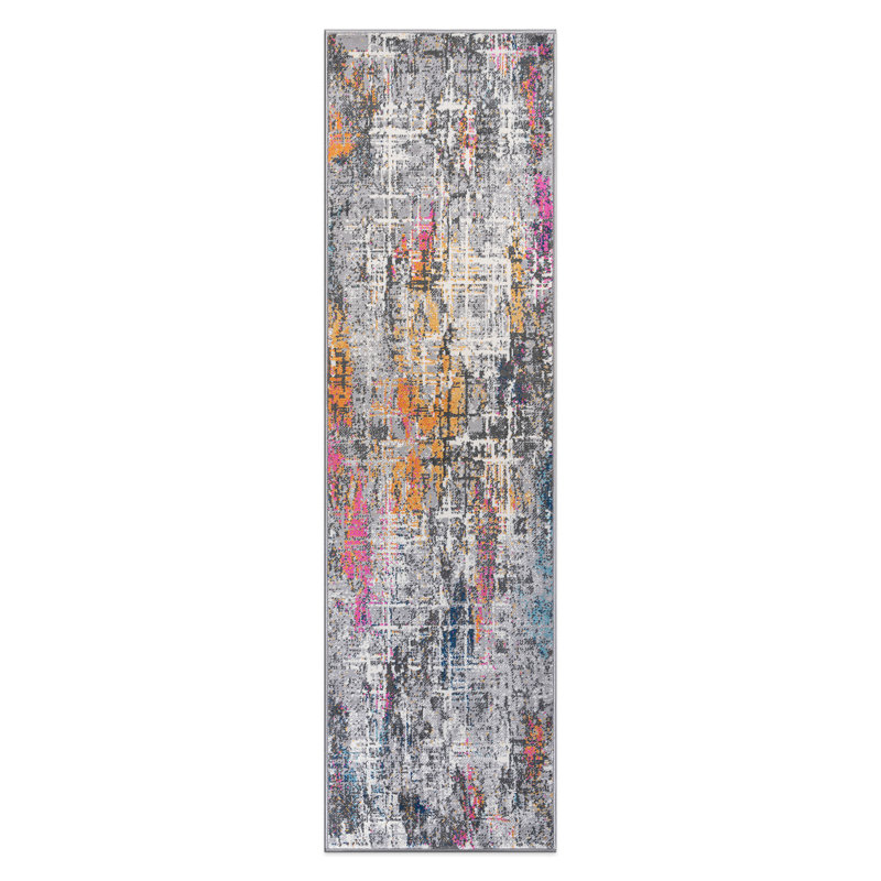 Dionta Abstract Performance Area Rug, Runner 2' x 7', Multicolor