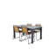 Jayesh 4 - Person Acacia Patio Dining Set with Extendable Rectangular Table