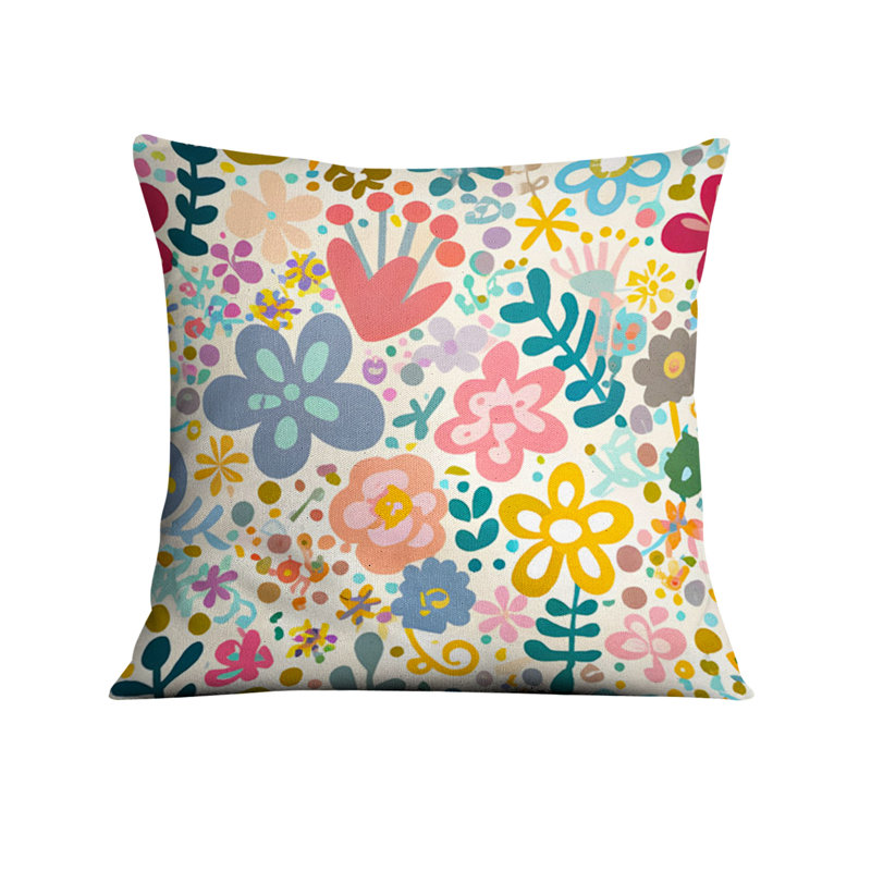 Coussin décoratif, Housse de coussin seulement - sans coussin, H 16 po x l 16 po