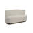 Diva Curved Upholstered Banquette with Padded Backrest