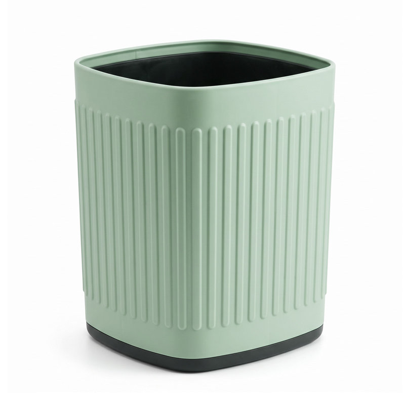 Poubelle de cuisine en métal de 6,8 litres (1,8 gallon) – Étanche, petite poubelle décorative pour salle de bain, bureau, chambre – Verte