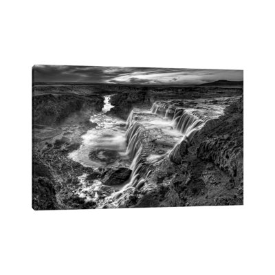 B&W Desert View II by David Drost - Wrapped Canvas Print