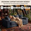 Upholstered 77.2 " Fabric Sofa & Chaise-544317598