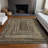 Machine Washable Indoor/Outdoor Xhevrie ACN1725 Brown Rug-1709581553