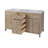 Celine 60 in Double Sink Bathroom Vanity with Quartz Top, Brown-945605035