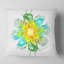 Coussin imprimé floral jaune et bleu-30720055-30720058