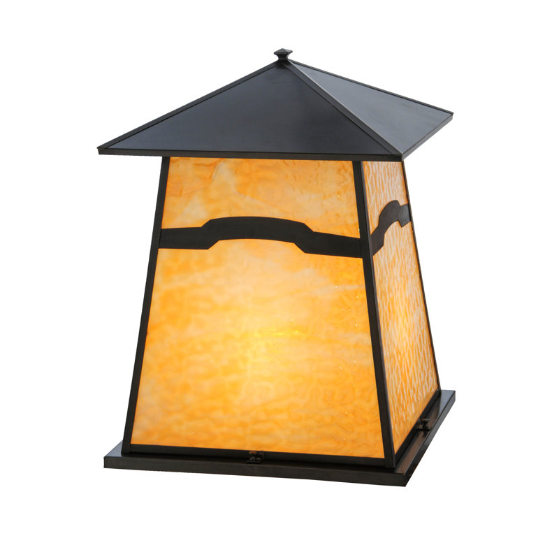 Stillwater Craftsman Brown Colorful Pier Mount Light