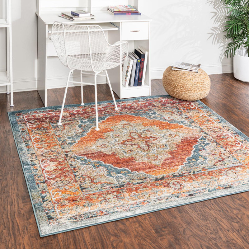 Alresford Oriental Indoor Rug, Square 5'1"